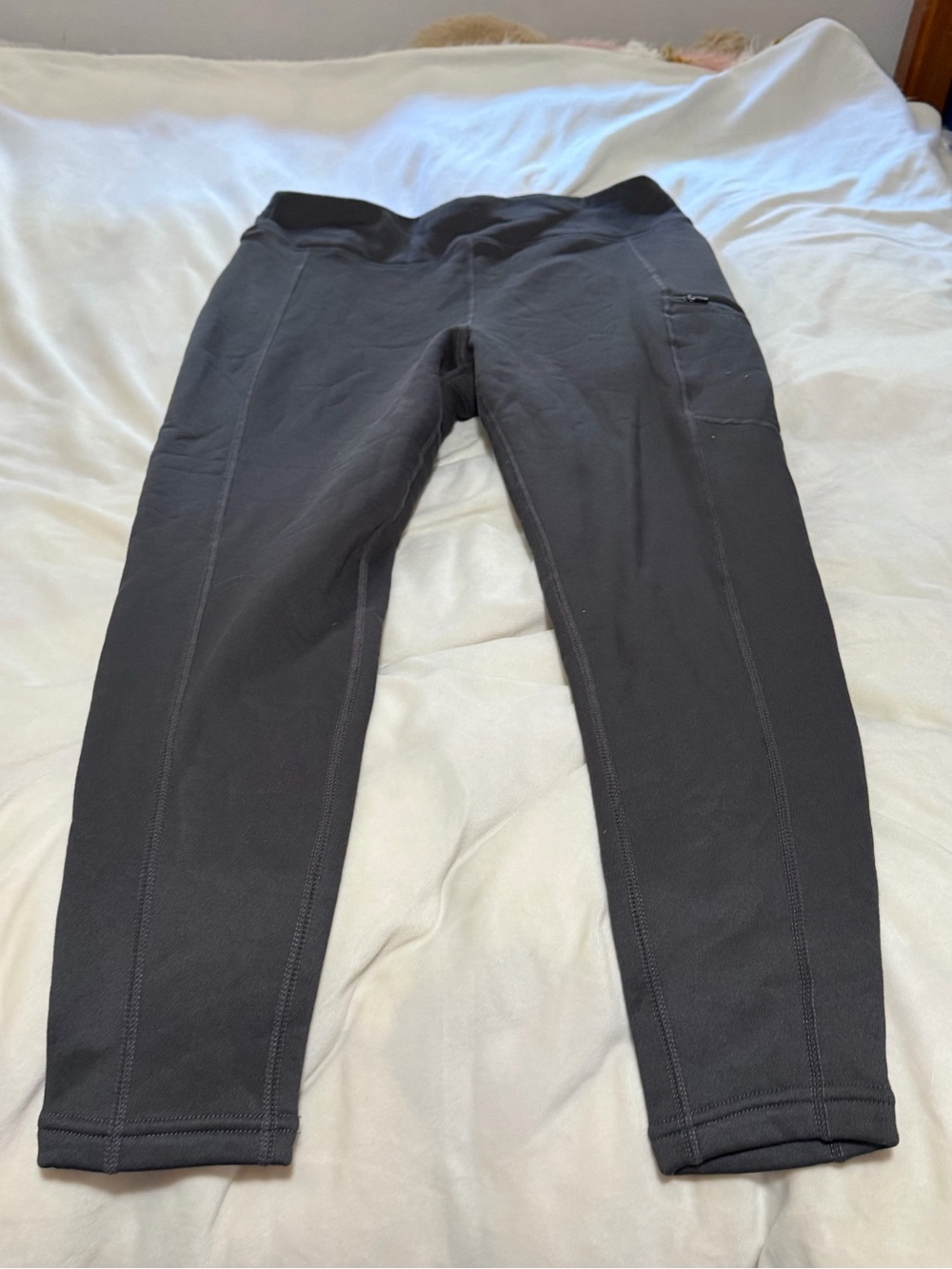 Gerry Gray Fleece Lined Active Leggings - Stretch Performance Bottoms Women’s L